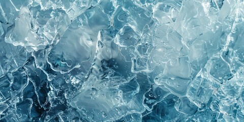 Fototapeta premium frozen ice texture white and black blue tone abstract shape melting