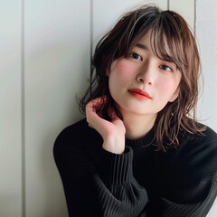 Fototapeta premium 若い日本人女性のポートレート写真