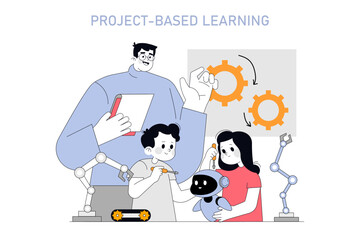 education. Flat Vector Illustration