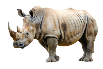 Fototapeta premium rhino isolated on white background