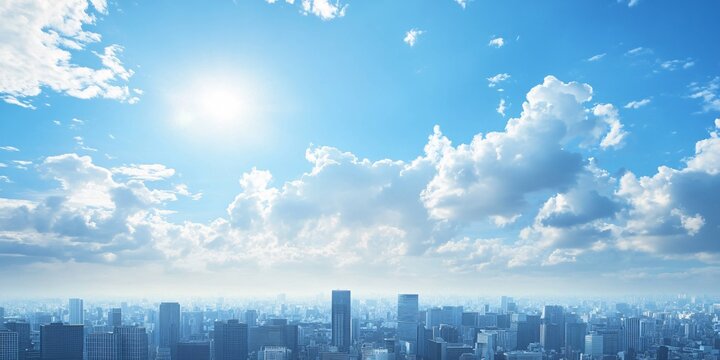 sky and clouds, banner backgrund