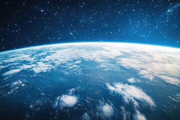 Obraz premium Earth from Space Station