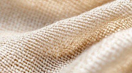 Close-up of a luxurious textile blend, highlighting the lustrous sheen of ramie and the robust texture of bast, woven into an elegant fabric pattern