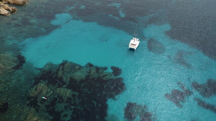 Drone view of solar panels in sunset time © Valentin