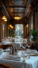 Cozy Classic Restaurant Interior for Dining and Relaxation Generative AI