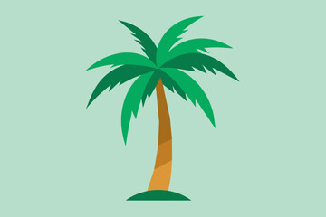 Vector illustration palm tree