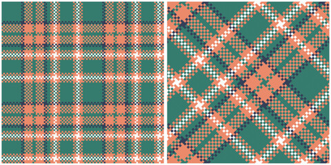 Tartan Seamless Pattern. Sweet Checkerboard Pattern Seamless Tartan Illustration Vector Set for Scarf, Blanket, Other Modern Spring Summer Autumn Winter Holiday Fabric Print.