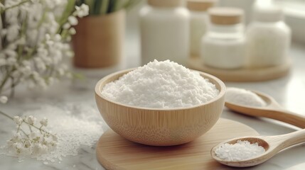 Shallow Depth of Field Rice Flour and Milk Mask for Gentle Exfoliation