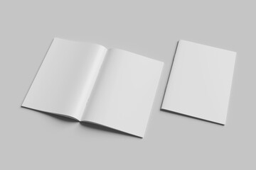 Blank A4 magazine brochure mockup