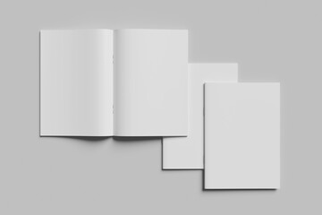 Blank A4 magazine brochure mockup