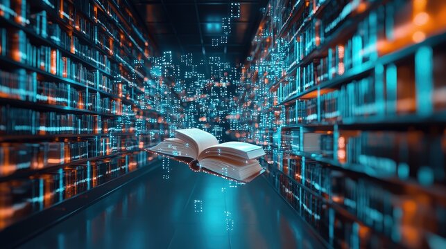 A universally accessible floating digital book library in the future