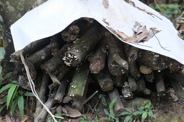 wooden block stack pattern