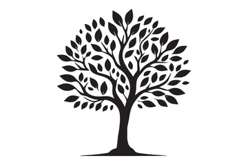 Tree Silhouette Image.