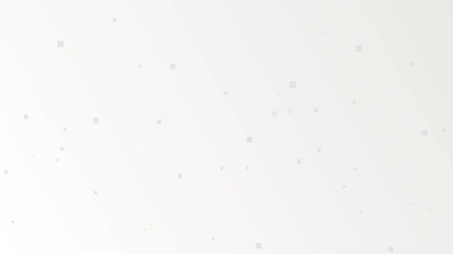 White background with small white squares scattered randomly, seamless looping animation, perfect for minimalist designs.