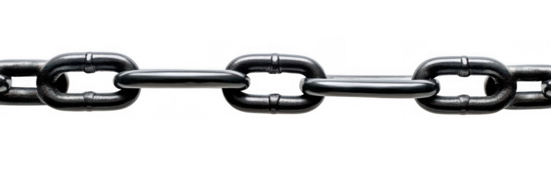 Horizontal Black Metal Chain