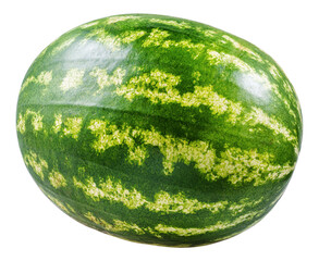 Whole ripe watermelon isolated