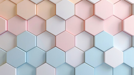 Fototapeta premium Abstract geometric background in pastel color