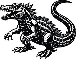 dinosaur silhouette vector illustration