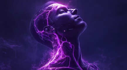 Close-Up Portrait of Man's Neck and Shoulders