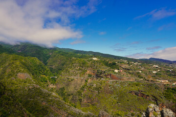 Obraz premium Island of La Palma. The island of La Palma is crisscrossed with deep ravines and populated by lush forests.