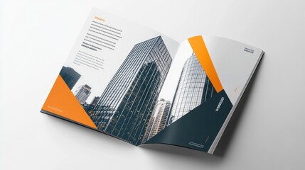 Editable brochure templates with a sleek and modern design, perfect for business presentations, on a white background