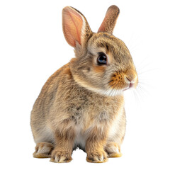 Fototapeta premium Cute bunny isolated on a transparent background for web, banner, wallpaper