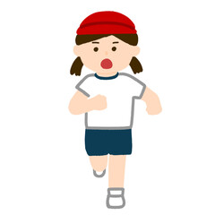 走る女の子