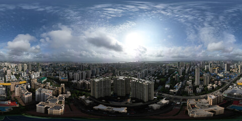 Mumbai Skyline v9 8K 360 degree, equirectangular projection, environment map. HDRI spherical...