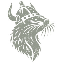 Retro Fierce Mongoose - A fierce mongoose face in a retro, grunge-inspired design.