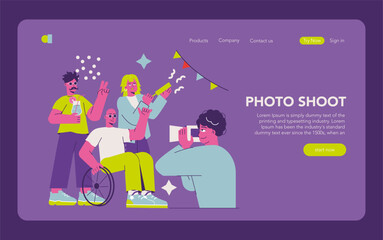 Party. Flat Vector Illustration