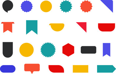 Tag icon, sign. Vector badges and labels. Stickers, sale badge, price tag. Banner Template.