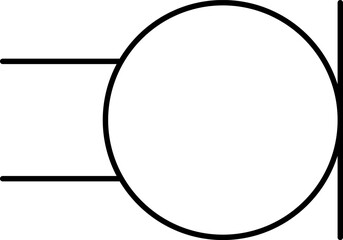 Electronic circuit symbols. Graphic symbols for electrical components in schematic circuit diagrams. Vector .