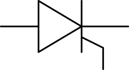 Electronic circuit symbols. Graphic symbols for electrical components in schematic circuit diagrams. Vector .