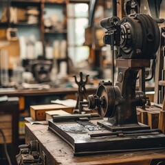 Fototapeta premium Detailed Wallpaper of Vintage or Specialized Tools for Workshop