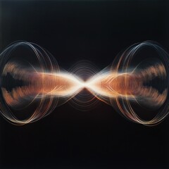 Abstract Light Trails with Intersecting Lines