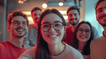 Diverse Business Team Supporting Each Other at Tech Startup Office Generative AI
