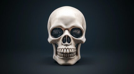 Obraz premium a skull with black background