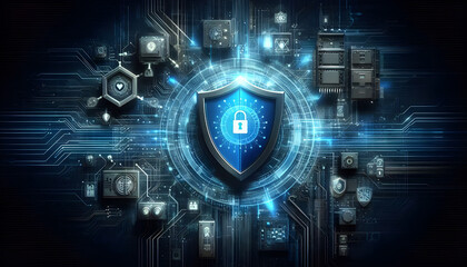 Obraz premium technology background