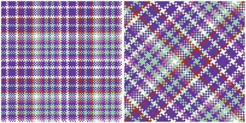 Plaid Patterns Seamless. Abstract Check Plaid Pattern Template for Design Ornament. Seamless Fabric Texture.