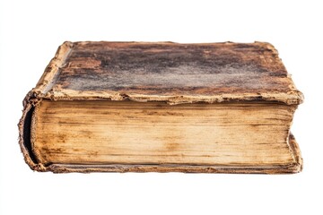Fototapeta premium Antiquity Old Book. Vintage Reading Experience with Worn-Out Cover