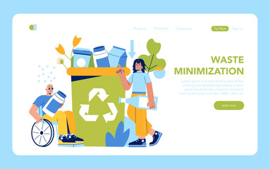 Circular Economy. Flat Vector Illustration