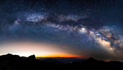 Naklejka premium milky way galaxy