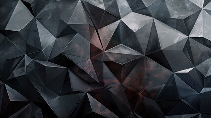 Obraz premium Abstract geometric texture wallpaper with metallic accents and deep shadows