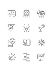 Consilium, Diagnosis, Eletric ar, Gas station, social network icons