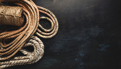 Obraz premium A set of old ropes