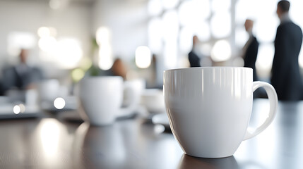 Coffee with a group of people in the meeting room, at the office