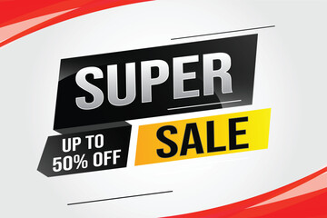 super sale poster banner graphic design icon logo sign symbol social media website coupon

