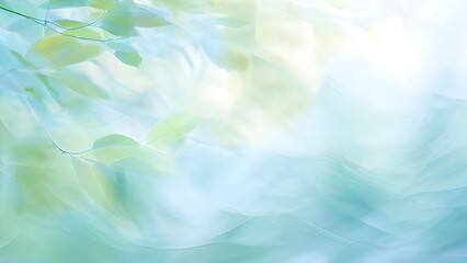 abstract backdrop with breeze through leaves of trees
