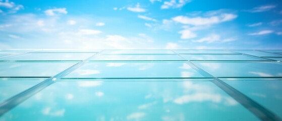 Tempered Glass Material Structure Background - Generative AI