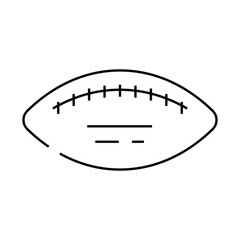 ball football game play accessory line icon vector. ball football game play accessory sign. isolated contour symbol black illustration